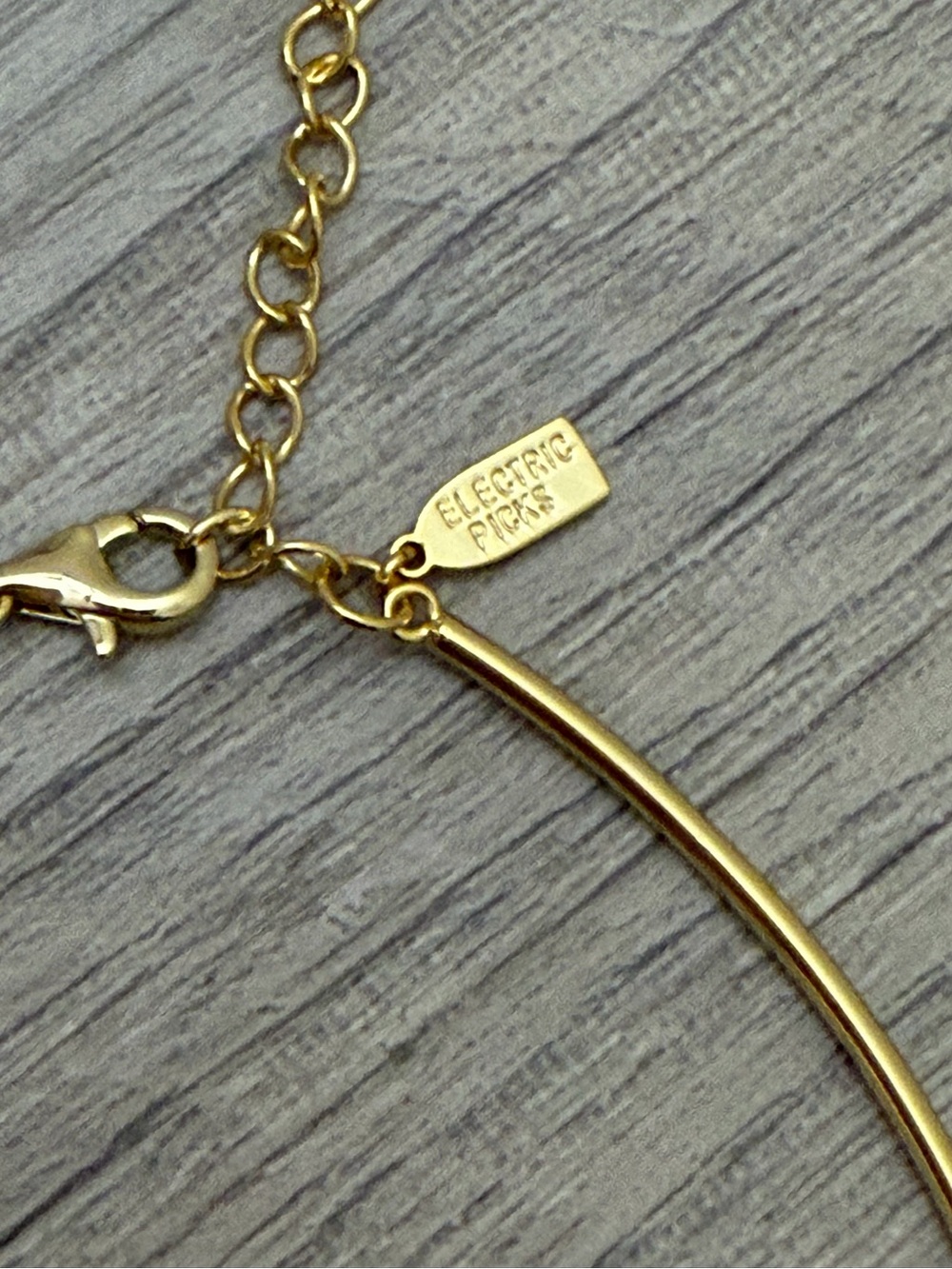 Electric Picks x Madi Messer Old Money Necklace Gold Collar Large Crystal - Picture 7 of 10